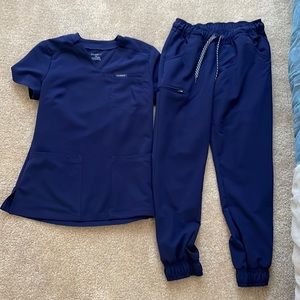 Navy blue matching jogger set